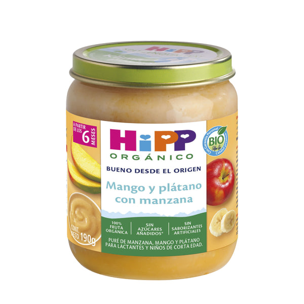 HiPP - Papilla Orgánica de Mango y Plátano con Manzana